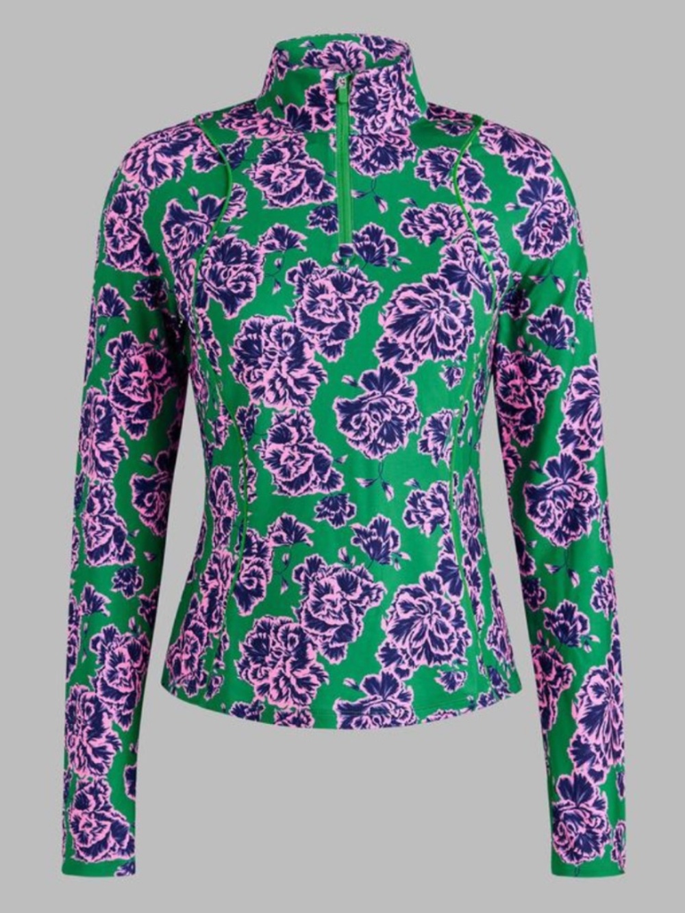 NWT G/FORE Women's STAMPED FLORAL TECH JERSEY PULLOVER